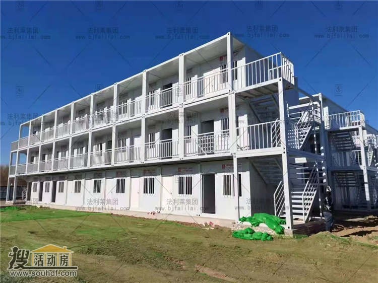 北辰雙街鎮芳圖建筑涂料有限公司寶坻城區-北環(huán)東路與環(huán)城東路交口1115平米8層新集裝箱板房出租 